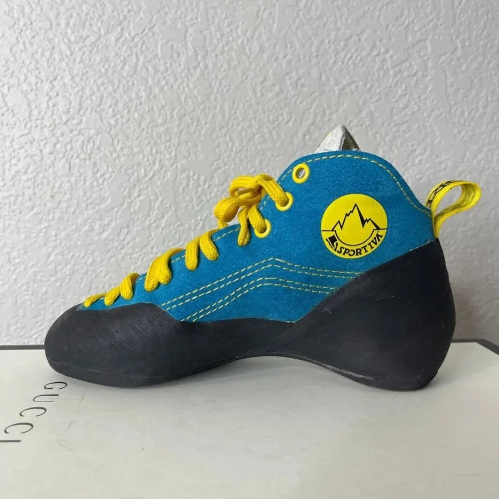 La Sportiva Boulder X Climbing Shoes Blue‎ Black Women's Size 35.5 EU/4 US